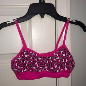 hot pink cheetah print training bra